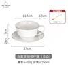 Tasses Saucers Luxury Porcelaine Coffee tasse arts créatifs Gold Trim Retro Plaques Personnalisés Xicara de Cha Porcelaa Tea KC50BD