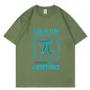 Designer Retro Pi Magliette da uomo T-shirt Pure Cotton Urban Nero T-Shirt ALGEBRA ALGEBRA Matema Matema Tops