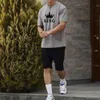 Fashion Men T-shirts Shorts Roupas de trilhas esportivas impressas em 3D Conjunto de traaces de esporte 2 peças de vestes de verão superdimensionadas de rua casual 240506