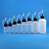 100 Sets/Lot 50ml Plastic Dropper Bottles Metal Needle Caps Rubber Safe Tip LDPE E Cig Vapor Liquid Flux Ink 50 mL Lnlen Pccai