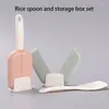 Spoons Rice Spoon Storage Box Set Silicone Kitchen Ladle Non-stick Saucepan Electric Cooker Cooking Scoop With Holes