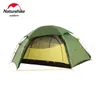 Tende e rifugi naturalishike cloud picco 20d tenda da campeggio da campeggio impermeabile PU 4000mm Super Light Travel Strade a doppio strato per 4 stagioni Q240511