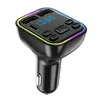 QC3.0 Car BT 5.0 G38 FM Nadajnik PD typ typu-C Podwójne porty USB Szybkie ładowanie Kolorowe LED LIGH CAR SHARDER BEZPIECZNY