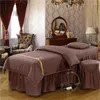 Set di biancheria da letto 50 bellissimi saloni di massaggio in cotone spa per carico di ricamo coperta per letti trapunta addensare il letto di bellezza
