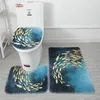 Mattes de bain huisheoudelijke tapijt zuig mat verdikking trap deur wc badkamer driedelig pak