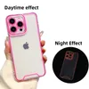 Custodia morbida in silicone luminoso a luce notturna per iPhone 14 13 12 11 15 Pro Max XS XR X 14Pro 13Pro 15Pro Plus iPhone Glowing Cover