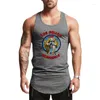 Men's Tank Tops LOS POLLOS Hermanos Funny Printed Sport Vests Gym Bodybuilding Sleeveless Workout Mens Fitness Muscle Running Shirts