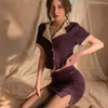 Sexy set stewardess lingerie set exotische rollenspel kostuum top butler uniform sex mini game vaardigheden q240511