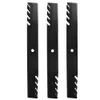 ILONPA (3) Mulching Blade Set för Husqvarna 539101733 539102093 SCAG 48111 481708 481712 482879 SNAPPER 1-7081 5020842 7075770YP HUSTLER 7948559 Ferris 1520842