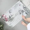 Carpets Chinese Art Painting Imprimé en flanelle Platage de salle de bain Décor de salle de bain Not Slip pour le salon cuisine bienvenue pailtre