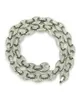 Hip Hop 12 mm Gold Silver Color plaqué Iced Out Puff Marine Anchpr Chain Link Bling Collier pour hommes 291 J21711013