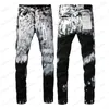 Jean pour hommes pantalons denim en jean pourpre concepteur masculin concepteur pour hommes pantalons noirs de qualité haute de qualité streetwear streetwear décontracté pantalon