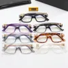 デザイナーサングラス女性ブルーライトクリアグラスフレーム眼鏡眼鏡光学ファッションメンズサングラスホットラグジュアリー1：1アバンギャルドプレートサングラスホリデートラベルシェード