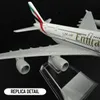 Skala 1 400 Metallflugzeuge Replik Emirates Airlines A380 B777 Flugzeug Diecast Model Luftfahrtebene Sammlerspielzeug für Jungen 240510
