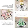 Disposable Dinnerware Cow Print Animal Theme Pattern Paper Plates Baby Shower Tableware Black White