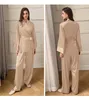 Roupa em casa 2024 Primavera francesa Pijama nobre solto conjunto de seda de seda de seda