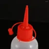 Butelki do przechowywania 100 ml plastikowego przezroczystego aplikatora butelka butelka z czapką do rzemieślniczego słoika kleju
