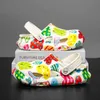 Sandalet Çocuk Ayakkabı Kızlar Sandalet Moda Lüks Tasarımcı Çocuk Giyim Yumuşak Platform Marka Yaz Eva Slider Free Deliveryl240510