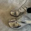 2024 Nouvelles bottes argentées Tabi Toe à orteil