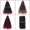 Crochet three strands of hair 14/18/24 inch synthetic fiber three strands crochet hair wig