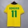 Kit1994 Ronaldinho Brasils Vintage Jersey Romario Rivaldo Brasile Carlos Camisa de Futebol 1998 2002 Ronaldo Kaka 2006 2000 Pele Retro Soccer Maglie per bambini