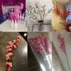 Kwiaty dekoracyjne 65 cm sztuczna wiśniowa wiosna śliwka Brzoskwini Blossom Branch Silk Flower Tree Decor Strona główna jadalnia