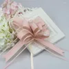 Fleurs décoratives 10pcs / lot Cadeaux de voiture de fleurs Marriage Pull Bow Ribbons enveloppement Emballage Valentin Day Birthday Events Party Supplies Valentin