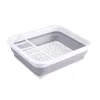 Keuken Opslag Vouwbaar Dish Rack Water Lekkage Plastic Tabelweergreep D uitgoed Drain Tray Home Drying Wasbaar