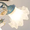 Lampadari moderni lampadario di fiori soggiorno francese per camera da letto el shop decorazioni di lusso di lusso