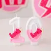 5st Candles Sparklers Pink Birthday Candle With Luck Letter Childrens Original Birthday Candles 4th For Girls Cake Topper Dekorationer