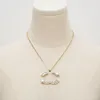 Collier de luxe 18k colliers en cuivre en laiton plaqué en or