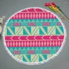 Towel Boho Bohemian Beach Mandala Soft Large Round Absorbent Bath Swimming Bathroom Drying Cloth Yoga Mat Picnic Blanket