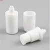 300 x 5 ml 10 ml 15 ml tom vit luftlös lotion pump grädde flaska för kosmetisk användning plast parfym flaskor gvswr hsits