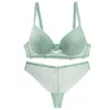 Bras Sets Nouvelle nahtlose neue sexy Frauen BHS -Set Blumenspitze Unterwäsche 34/75 36/80 38/85 40/90 42/95 BCDE Cup Plus Größe Dessous Y240513