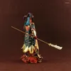 Figurine decorative Sangharama Bodhisattva Resina dipinta Buddha Statues Dharma Wealth Guan Yu Sculture per la casa