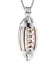 Catene American Football Cremation Jewelry for Ashes Women Men Necklace One Loves Memorial in acciaio inossidabile Urn8688747