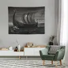 Tapisserier Oseberg Ship Tapestry Decoration For Bedroom Wall Hanging Room Decorator Söta saker