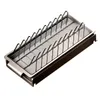 Plat de rangement de cuisine Rack de vaisselle Drouger la plaque en acier en carbone séchage avec plateau pour comptoir d'armoire