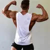 Herren geschnittene ärmellose Hemd -Fitnessstudios Stringer Weste leeres Trainingshemd Muskel -T -Shirts Bodybuilding Tanktop Fitness Clothing 240513