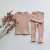 Ensembles de vêtements Spring and Automne Baby Clothing Set 0-5y Baby Girls and Boys Vêtements Pull chaud + Pantal