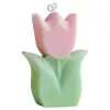 5 pezzi Candele fatte a mano Candela per tulipica carina cera di soia aromaterapia piccola profumo di compleanno rilassante Decorazioni per la casa