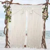 Tapestries 80x150cm Macrame Curtain Wall Hanging Tapestry Boho Handwoven Perfect Door For Bedroom Wedding Decor