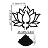 Decorative Plates Lotus Flower Shelf Candle Cup Organizer Crystals Display Rack Living Room Decoration Wall Storage Holder Retro Decor