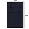 USB Solar Panel Outdoor 5W 5V Portable Charger Pane Climbing Fast Polysilicon Travel Generator 240430