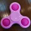 Anti -Stress -Spinnen -Neuheit Push Bubble Pop Keychain Zappel Spinner Squeeze Sensory Toy Erwachsener Kinder Funny Flip Finger Erwachsener Spielzeug Großhandel 080