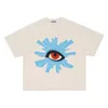 T-shirts masculinos Creative Divery Eye Fomba de espuma impressa Camiseta curta Man H240513