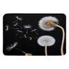 Carpets Dandelion Flowers Black Living Room Doormat Carpet Coffee Table Floor Mat Study Bedroom Bedside Home Decoration Accessory Rug