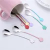 Koffiescheppen 1-5 stks Creatieve lepel Bar Tool Kerstcadeaus Melk kinderen Lepels roestvrijstalen dessert snack schep ronde