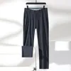 Pantalon masculin bouton d'automne bouton solide haute taille en taille zipper zipper combinaison de costume en anglais
