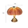 Bordslampor Sea Urchin Small Night Light Mini Bedside Lamp Decorative Metal Atmosphere